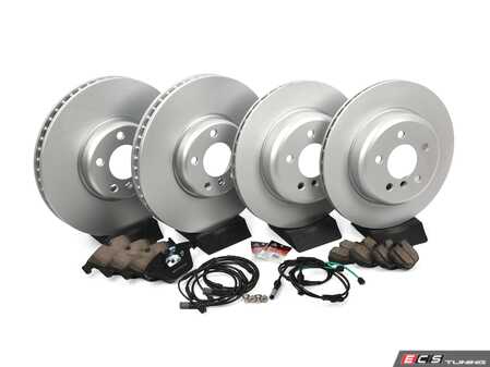 ES#4675732 - 34116898729KT6 - Front & Rear Brake Service Kit - Includes ECS V5 Rotors and ECS DD23 "Daily Driver" ceramic pads. - Assembled By ECS - BMW