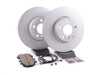 ES#3047779 - 34106787490KT3 - rear brake service kit  - Featuring Zimmermann coated rotors and ECS DD23 Daily Driver ceramic pads - Assembled By ECS - BMW