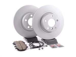 ES#3047779 - 34106787490KT3 - rear brake service kit  - Featuring Zimmermann coated rotors and ECS DD23 Daily Driver ceramic pads - Assembled By ECS - BMW