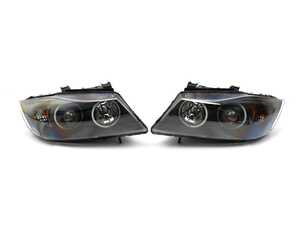 ES#4716246 - anz121335B - Anzo Projector Headlights W/ Halo W/ LED Bar - 3 Series E90-E91 - Black - Plug and play black housings for a unique look and improved visibility. Select your favorite bulbs! - Anzo - BMW