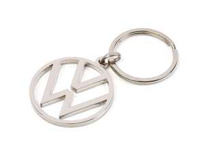 ES#4641687 - DRG8939 - VW Polished Keychain - In the shape of the Volkswagen logo this keychain is an absolute eye-catcher on your car key. - Genuine Volkswagen Audi - Volkswagen