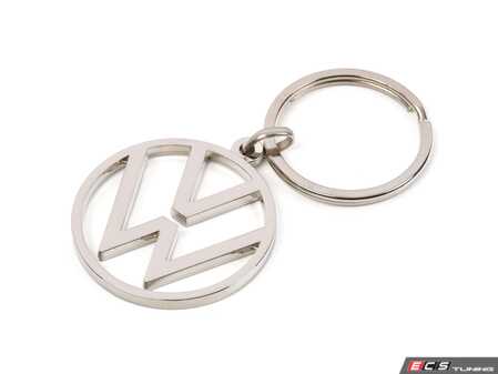 ES#4641687 - DRG8939 - VW Polished Keychain - In the shape of the Volkswagen logo this keychain is an absolute eye-catcher on your car key. - Genuine Volkswagen Audi - Volkswagen