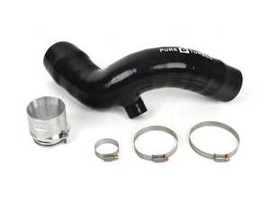 ES#4708257 - F-HFSI-N55 - N55 F-Chassis High Flow Silicone Turbo Inlet - Prevent your failure prone plastic inlet pipe from causing you issues and swap it out with this High Flow Silicone inlet pipe from Pure Turbos. - Pure Turbos - BMW