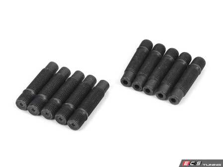 ES#4662453 - 56mmhalfsetKT - Stud Conversion Kit - 56mm - Half Set - 10 total studs, 48mm in length for M14x1.5 nuts. Accommodates up to 10mm spacers for most applications. - ECS - Audi Volkswagen