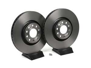 ES#2539237 - 8E0615301ADKT4 - Front UV Coated Brake Rotors - Pair (321x30) - Features Brembo's special UV paint treatment that guarantees superior corrosion resistance. - Brembo - Audi
