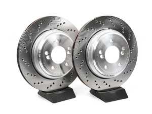 ES#5411633 - E86Z4RABPKT - Rear Brake Rotors - Pair (328x20) - Featuring SHW Performance Cross-Drilled Rotors - SHW Performance - BMW