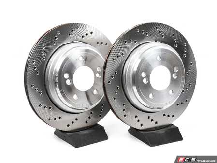 ES#5411633 - E86Z4RABPKT - Rear Brake Rotors - Pair (328x20) - Featuring SHW Performance Cross-Drilled Rotors - SHW Performance - BMW