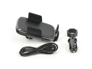 AutoGrip Wireless Induction Charger - Black Leather