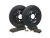 ES#3538300 - 025997ECS0638KT - Performance Rear Brake Service Kit - Featuring ECS V5 Drilled & Slotted rotors and ECS EP24 Enthusiast Performance pads - Assembled By ECS - Audi