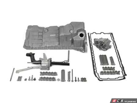 ES#4658912 - s55panpumpupgKT - S55 Oil Pan & Pump Kit - Prevent oil starvation when cornering! - Assembled By ECS - BMW