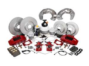 ES#4265370 - 34112352872KT - JCW 4 Piston Sport Brake Kit Retrofit With Performance Brake Fluid Flush Kit - Level 3 - Priced As Kit F55 F56 F57 - Upgrade your brake system to JCW brakes and complete the install!  Not for cars with electronic rear parking brakes. - Assembled By ECS - MINI