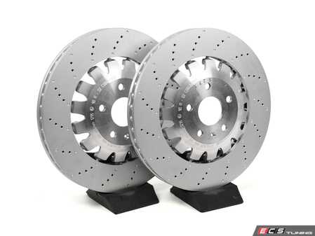 ES#5425451 - 8j0615301k3KT - Front Brake Rotors - Pair (370x32) - Replace your worn brake rotors and get that smooth stopping power back - SHW Performance - Audi