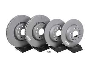 ES#5433733 - 312272frKT - Front & Rear Brake Rotor Kit (312x25/272x10) - Featuring Zimmermann's "Coat Z" coating for corrosion resistance - Zimmermann - Volkswagen