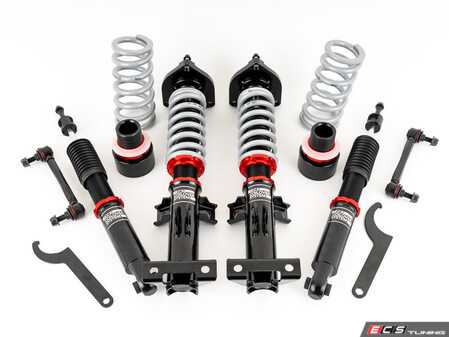 ES#4901420 - 057537LA01 - ECS Performance Adjustable Coilover System - W204 RWD - Transform your C-Class with the ultimate blend of performance, comfort, and style! Featuring variable length shock bodies, adjustable sway bar end links, and 32-way adjustable damping for total suspension control. - ECS - Mercedes Benz