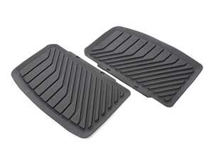 ES#4368072 - 4J3061511041 - Rear All-Weather Mats - Black  - Designed to protect vehicle carpet from snow, sand, mud, rain and slush - Genuine Volkswagen Audi - Audi