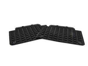 ES#10221 - 4L0061511041 - Rear All Weather Rubber Mats - Black - Great looking & great performing mat for your Q7 - Genuine Volkswagen Audi - Audi