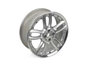 ES#65043 - 36116777357 - R109 JCW Double Spoke Two Peice Wheel 18" (4x100) - Silver - Priced Each - 18 x 7J ET:52 - Genuine MINI - MINI