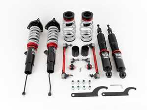 ES#4900306 - 025549LA01 - MK7/MK8/8V Adjustable Damping Inverted Coilover System - Increases rigidity and reduces flex under cornering and braking loads - ECS - Audi Volkswagen