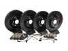 ES#3618301 -  025997ecs0617kt - Performance Front & Rear Brake Service Kit - Featuring ECS V5 Cross Drilled & Slotted rotors and ECS DD23 Daily Driver ceramic pads - Assembled By ECS - Audi