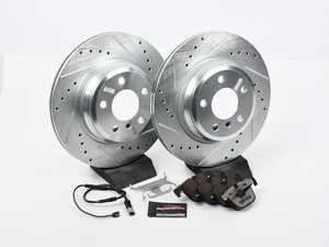 ES#5444748 - K665426sd - Z26 Street Brake Kit - Front And Rear *Scratch And Dent* - Carbon ceramic pads with drilled and slotted rotors - Scratch & Dent - BMW
