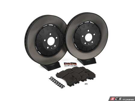 ES#5425656 - 4m0698151bl3KT - Front Brake Service Kit - (400X38mm) - Featuring SHW Performance rotors, Genuine pads, and wear sensors - Assembled By ECS - Audi