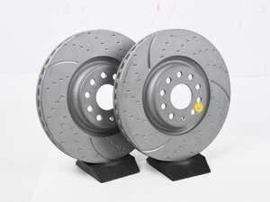ES#5444905 - GD7612sd - Front GD Sport Rotors - Pair (340x30) *Scratch And Dent* - Upgrade to a slotted / dimpled rotor for improved braking - Scratch & Dent - Audi Volkswagen