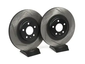 Rear Slotted Brake Rotors - Pair (330x22)