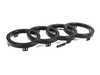 ES#4912411 - 4M0052112A - Illuminated Audi Grille Rings - Upgrade your Audi's front end with these Genuine OEM Anthracite Gray illuminated grille rings for a stealthy look by day and a bold signature glow by night. - Genuine Volkswagen Audi - Audi