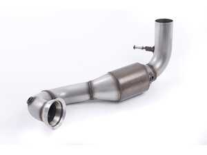 ES#3603904 - SSXMZ116 - Large Bore Downpipe With Hi-Flow Sports Catalytic Converter - 3" downpipe with 200-cell high flow catalytic converter for use with Milltek cat-back only - Milltek Sport - Mercedes Benz