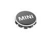 ES#4722837 - 36135A58E10 - MINI Wheel Center Cap Bright Silver - Priced Each - MINI Logo wheel caps - for factory exposed lug nuts. More bronze = Bright Silver - Genuine MINI - MINI