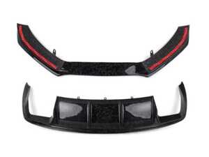 ES#5446812 - 013868ECS0102CKT - Audi B8.5 S4 Facelift Forged Carbon Front Lip & Rear Diffuser - Hand-laid chopped carbon fiber to upgrade your exterior styling! - Enthusiast Bundles - Audi