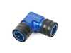 ES#4690308 - 201-0230 - 90 Degree Double Female 9.89 QC - 90 degree double quick connect with 9.89mm female quick connects on each end.  As found in our MK7 Stage 3 line set. - Precision Raceworks - Audi BMW Volkswagen Mercedes Benz MINI Porsche