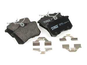 ES#4414170 - 1J0698451L - Low-Metallic Rear Brake Pad Set - TRW Pro pad set featuring a copper-free low-metallic compound - TRW - Audi Volkswagen