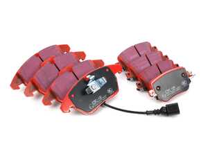 ES#5433774 - 272312bpKT - Front & Rear RedStuff Performance Brake Pad Set (312x25/272x10) - High performance street pad featuring Kevlar technology. - EBC - Volkswagen