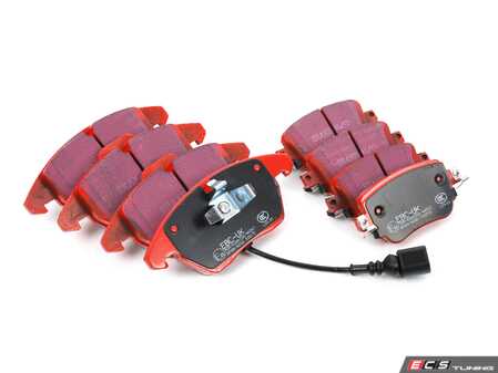 ES#5433774 - 272312bpKT - Front & Rear RedStuff Performance Brake Pad Set (312x25/272x10) - High performance street pad featuring Kevlar technology. - EBC - Volkswagen