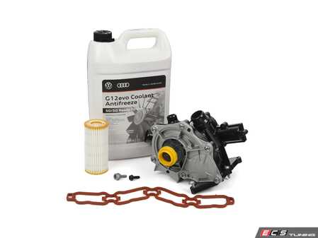 ES#5388424 - 06L121111PKT3 - Thermostat / Water Pump Replacement Kit - Includes necessary parts to replace the thermostat and water pump - Assembled By ECS - Volkswagen