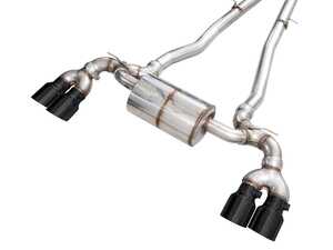 ES#5446899 - 3015-43790 - AWE Touring Edition Catback Exhaust For BMW G90/G99 M5 - Diamond Black Tips - Unlock the true acoustic and performance potential of your BMW G90/G99 M5 with the AWE Tuning Touring Edition Cat-Back Exhaust System. - AWE - BMW
