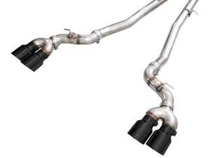 ES#5446901 - 3020-43790 - AWE Track Edition Catback Exhaust For BMW G90/G99 M5 - Diamond Black Tips - Unleash the raw, uninhibited roar of your twin-turbo V8 with the AWE Track Edition Cat-Back Exhaust System. - AWE - BMW