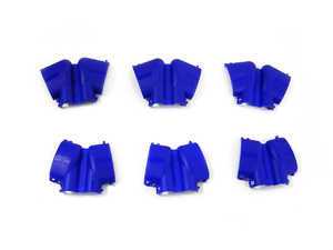 ES#259751 - 03h906921a - Ignition Coil Cover Set - Blue - Set of 6 - (NO LONGER AVAILABLE) - Replace your damaged, or faded coil connector covers with this new complete set. - Genuine European Volkswagen Audi - 