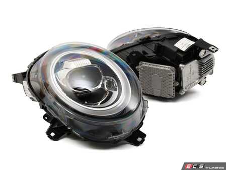 ES#4365052 - MINIF56HL - Sequential Projector LED DRL Headlights - Pair - Mutiple Color Ring Light  - F56 LCI+ Style Full LED DRL and Amber Turn Signal, Driver and Passenger Side For your F55 F56 F57 F54 **Only Fit for MINI with OEM Halogen Head Light** - ZiZa - MINI
