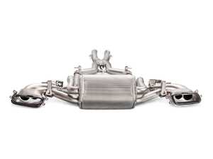 ES#5446930 - S-ME/TI/1H/1 - Akrapovic Mercedes AMG GT Evolution Line Cat Back Titanium Exhaust With Carbon Fiber Tips - Experience an ultra-lightweight titanium soundtrack that sheds 46% of factory weight and delivers a switchable V8 muscle-car roar through hand-crafted carbon fiber tailpipes. - Akrapovic - Mercedes Benz