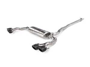 ES#5447013 - s-me/t/1hKT - Akrapovic 2020-2023 Mercedes GLA45 Evolution Line Titanium Cat Back Exhaust - Unlock bolt-on horsepower, shed a significant amount of factory weight, and command a precision-tuned, drone-free exhaust note with this active-valved titanium slip-on system featuring premium quad carbon fiber tailpipes. - Akrapovic - Mercedes Benz