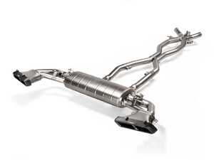 ES#5446949 - S-ME/TI/16H - Akrapovic Mercedes GLE63/GLE63 AMG S Evolution Line Titanium Cat Back Exhaust - SUV - Unlock bolt-on horsepower, shed over 34% of factory weight, and command a precision-tuned V8 growl with this active-valved titanium exhaust designed specifically for hitch-equipped models. - Akrapovic - Mercedes Benz