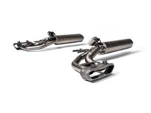 ES#5447010 - S-ME/T/3 - Akrapovic Mercedes G63 4x4 Squared Evolution Line Titanium Exhaust  - Shed 45% of factory weight and unleash a deep, aggressive V8 growl with this durable titanium side-exit exhaust, complete with an included active-valve Sound Kit. - Akrapovic - Mercedes Benz