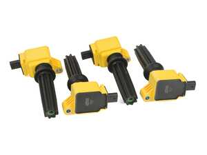ES#5445332 - 140670-4 - Ignition Coil- SuperCoil-2012-2017 Ford EcoBoost 2.0L/2.3L- L4 - 4-Pack - Yellow - ACCEL - 
