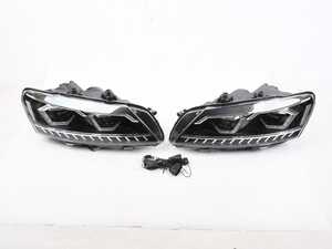 ES#5445426 - 56194100-LED - B7 Full LED Headlight Set - BMW Style *Scratch And Dent* - Subtle BMW looks with Passat fitment. Features full-LED lighting, switchback DRLs/indicators, and start up animation. - Scratch & Dent - Volkswagen