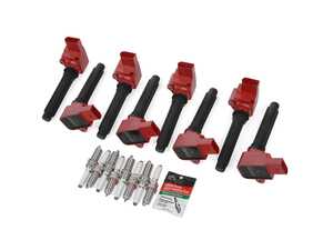 ES#4883045 - 056059LA04-ISKT2 - 4.0T Performance Ignition Service Kit - Featuring ECS Performance Ignition Coils & Genuine Volkswagen/Audi RS7 spark plugs for increased spark energy! - Assembled By ECS - Audi