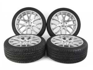 ES#5456530 - 040-7-25535-B9 - 19" Alzor Style 040 Wheel and Tire Package - 255/35R19 - Audi B9 A4/S4/A5/S5 - 19x8.5 ET35 5x112 66.6CB - Silver/Machined Face - With your choice of tires mounted and balanced for an easy install! - Alzor - Audi