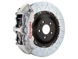 ES#5456100 - 1N3.9061A3 - 380x34 2-Piece - Brembo GT Systems - 17-21 C43 AMG (W205), 16 C450 AMG (W205) - Silver - F - Cast Monobloc Radial Mount - Slotted Type-3 - Vented Curved Vane - Brembo - Mercedes Benz