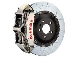 ES#5456108 - 1N3.9073AR - 380x34 2-Piece - Brembo GT-R Systems - 14-18 A250 (W176), 14-19 CLA250 (C117), 15-20 GLA250 (X156) - Nickel Plated - F - Billet Monobloc Radial Mount - Slotted Type-3 - Vented Curved Vane - Brembo - Mercedes Benz
